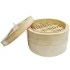 Bamboo Steamer 1Lid&2Layer 23cm
