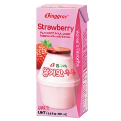 Binggrae Strawberry Milk Drink 200ml Korea
