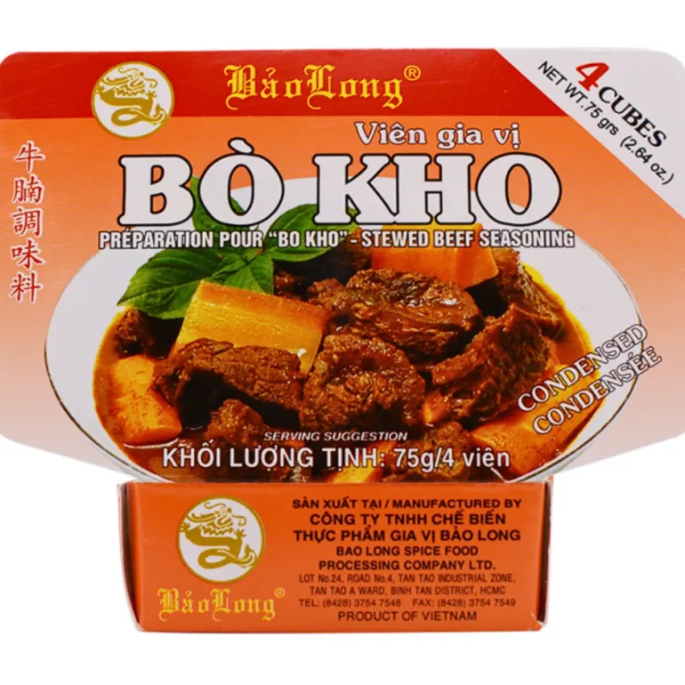 Buljongtärning Vietnamesisk Biffgryta 75g Bao Long