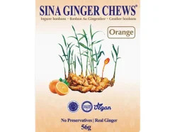 Ingefära Godis Apelsinsmak 56g Sina