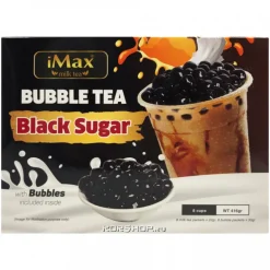 Instant Bubble Tea Kit Black Sugar 8 Packs iMax