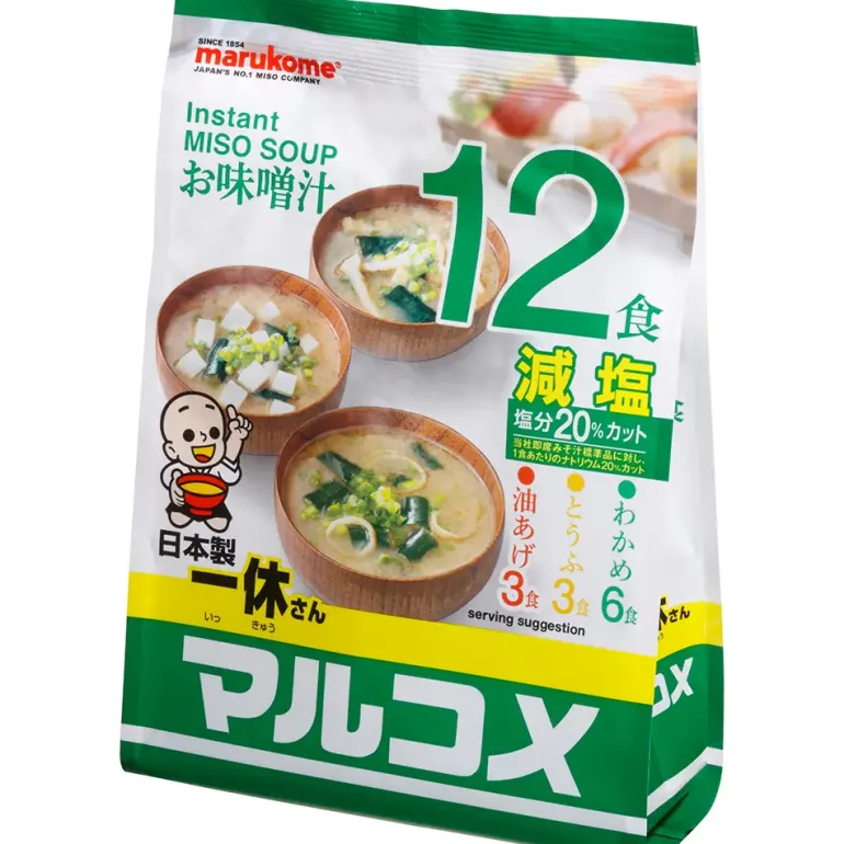 Instant Misosoppa 12Portioner Mindre Salt 258g Marukome
