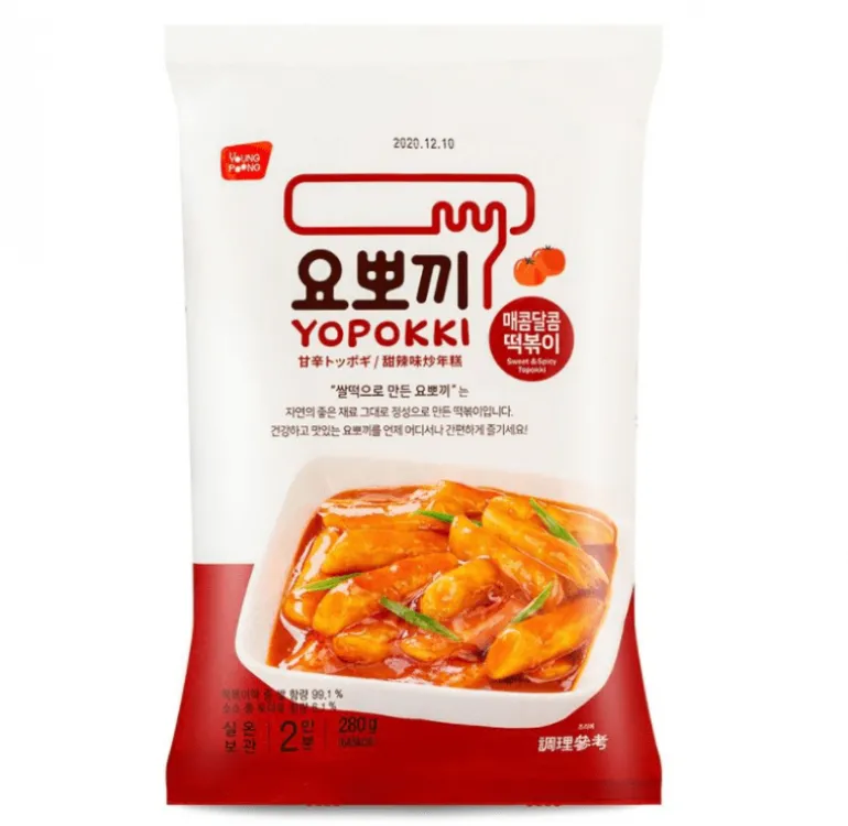 Instant Sweet & Spicy Tteokbokki Rice Cakes i Påse 280g