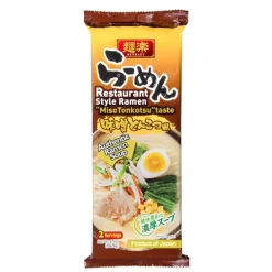 Japansk Ramen Miso Tonkotsu 2 Portioner 186g Hikari