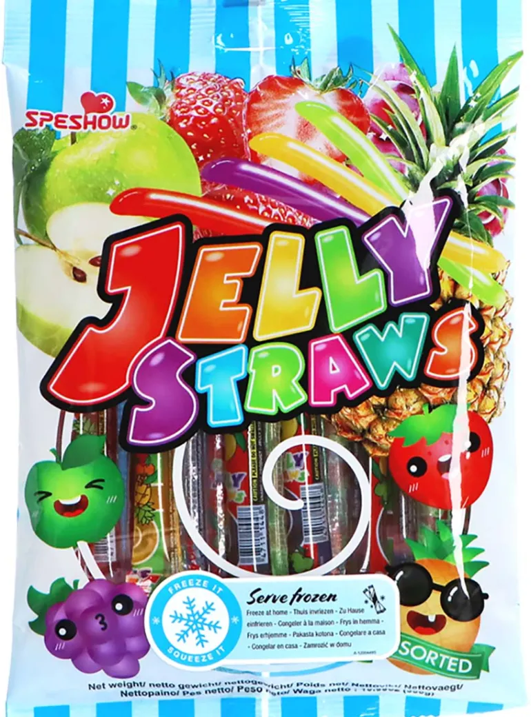 Jelly Straw Fruit Mix 300g Speshow