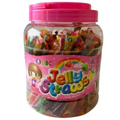 Jelly Straws Assorted Mix 1000g ABC