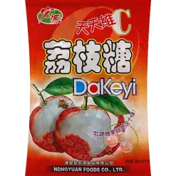 Lychee Godis Karameller Stor Påse 350g Hongyuan
