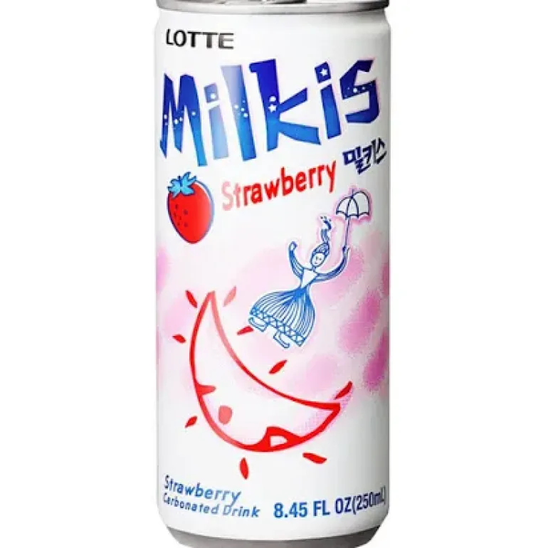 Milkis Soft Drink Strawberry 250ml Lotte