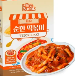 Tteokbokki Rice Cake (Mild) 2 Portion Kimchi Topping 343g Probunsik