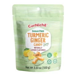 Turmeric Ginger Candy Lemon Sugar Free 100g Corniche