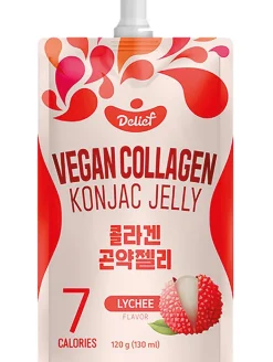 Vegansk Kollagen Konjac Jelly Lychee 120gr Delief